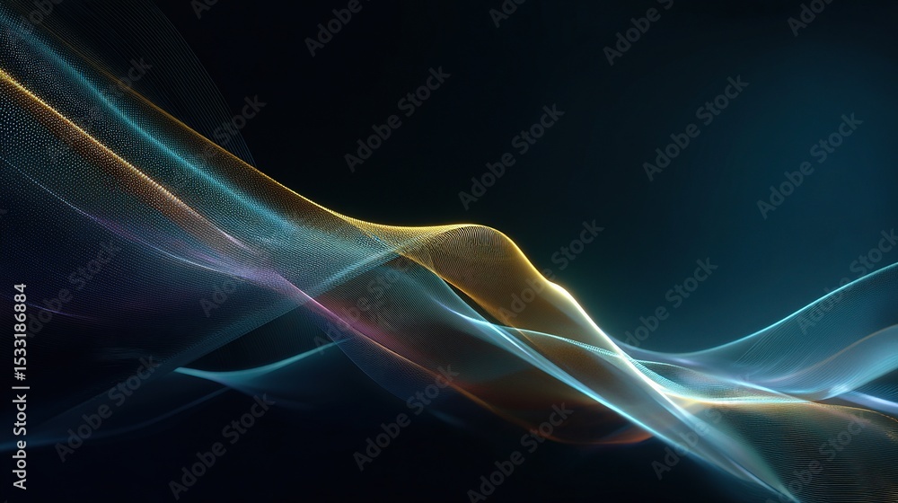Aufkleber abstract gradient backdrop evoking future tech concepts and ideas