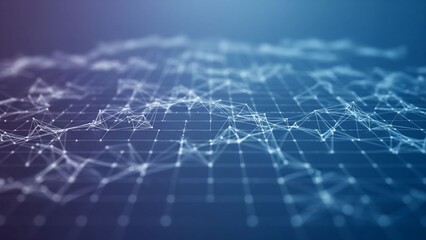 Tech, Future, and Digital-Themed Blue Business Background &ndash; Professional Setting for Meetings and Strategy