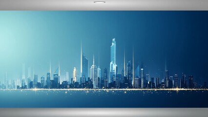 blue abstract background, modern, sleek, dynamic, IT and technology theme