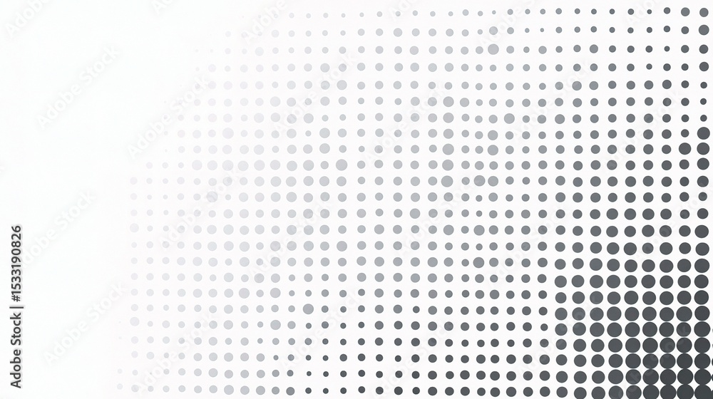 Poster grey dots pattern on white background for vector design projects