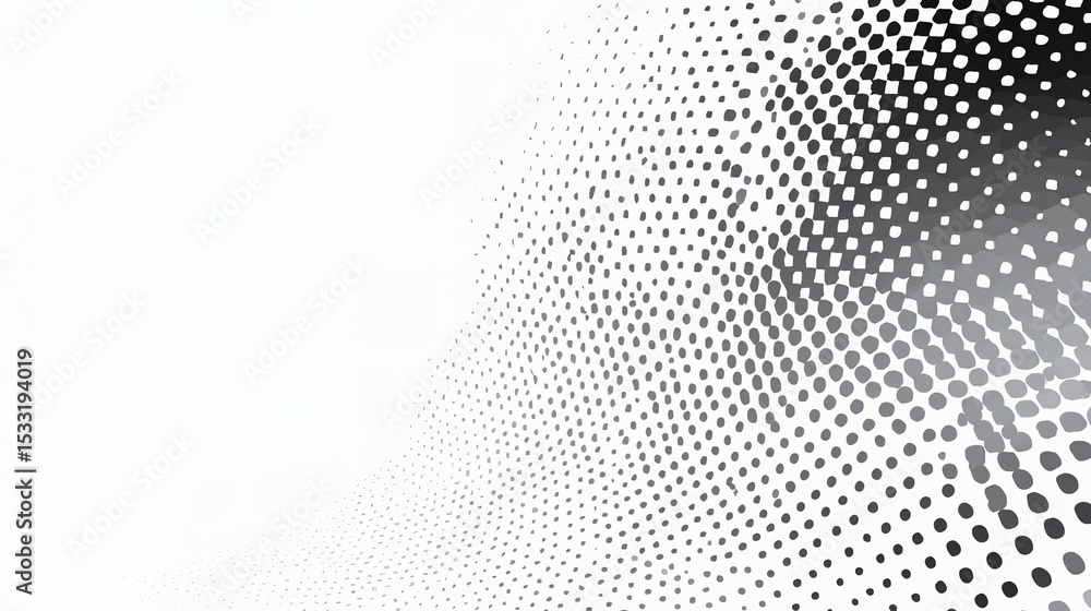 Aufkleber abstract halftone pattern in white and grey dots for design