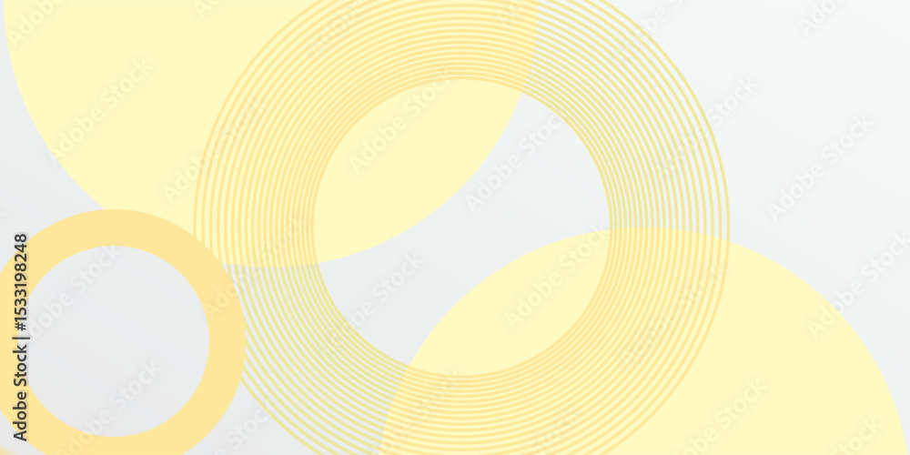 Poster abstract pastel yellow gradient background with white subtle dots circle futuristic minimalist vecto