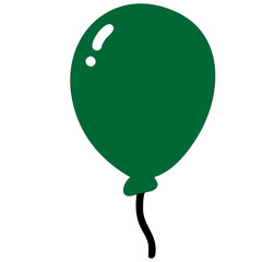 a green balloon