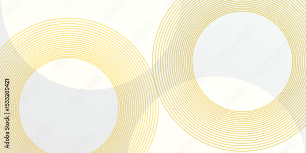 Poster yellow gradient background with white subtle dots circle futuristic minimalist vector illustration.