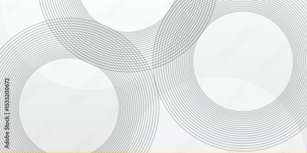 Poster gray gradient background with white subtle dots circle futuristic minimalist vector illustration.