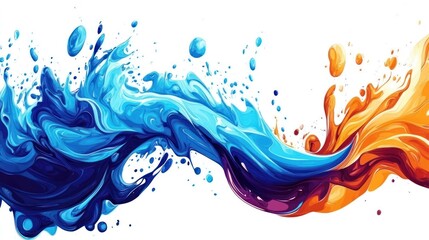 Fototapeta premium Vibrant Fluidic Flow