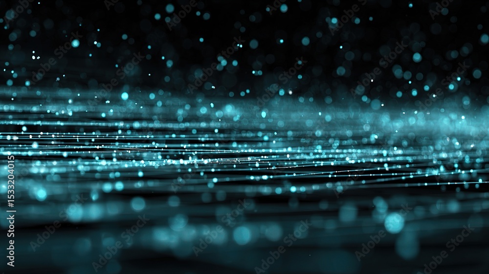 Poster glowing digital grid data in seamless looping 4k resolution