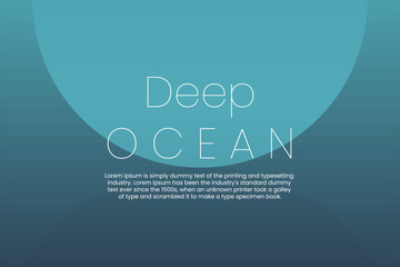 Deep Ocean Template Gradient Background