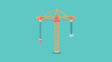 Construction Crane Illustration (1)
