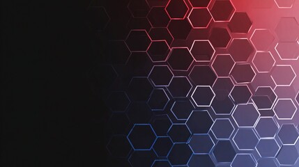 Fototapeta premium Streamlined Hexagon Network with Gradient Background Design