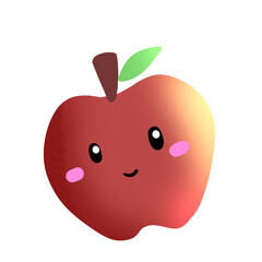 red apple cartoon