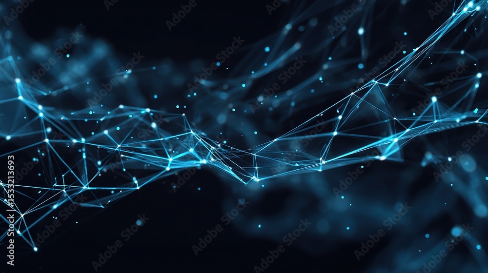 Poster futuristic abstract plexus technology network background concept