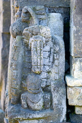 The relief on Arjuna Temple complex in Dieng. (In this complex there are Semar, Srikandi, Puntadewa...