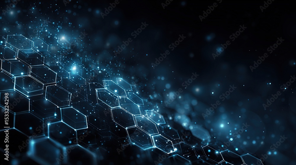 Aufkleber abstract technology background with overlapping geometric shapes