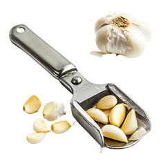 Garlic Press isolated on white and transparent background