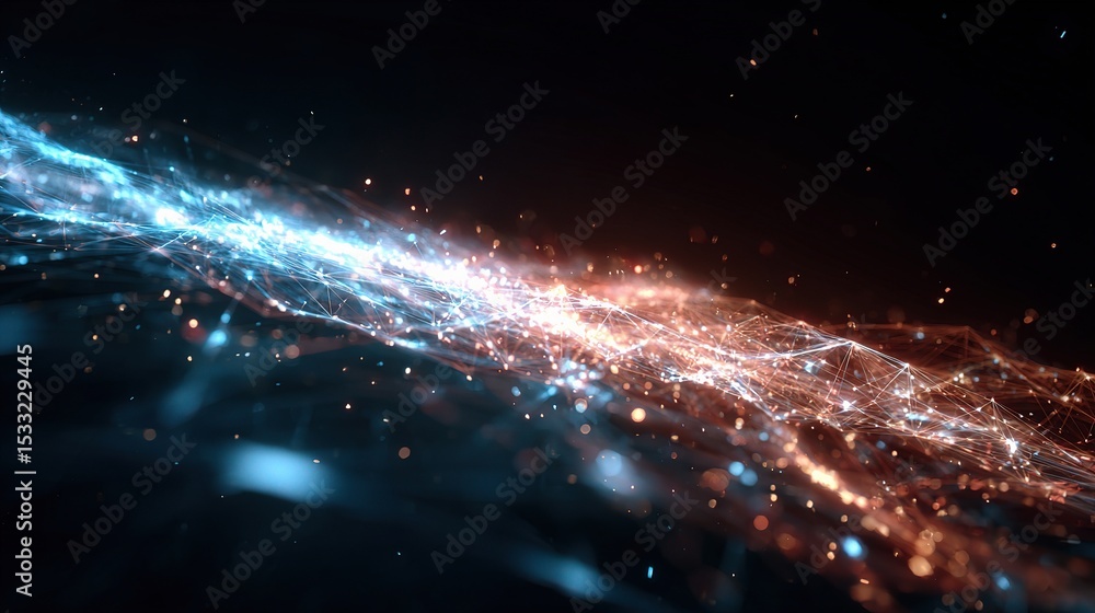 Poster dynamic abstract background of light and energy for gaming projects