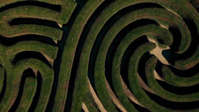 Drone Footage Over Bago Maze &ndash; Iconic Hedge Maze in Wauchope, NSW, Australia