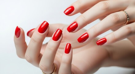 Stunning Red Manicure Elegant Nail Art Design Ideas & Inspiration for Perfect Polished Nails