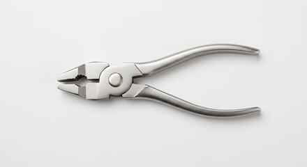Obraz premium Metal pliers against white background