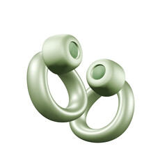 Glossy Matcha Green Earplugs