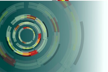 Abstract blue technology background with futuristic circles and digital lines, a perfect concept for modern tech and internet business