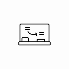 data analytics laptop icon sign vector