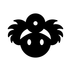 Doctor Face Icon &ndash; Medical Professional Symbol in Flat Style