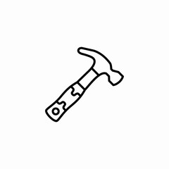 hammer tool icon sign vector