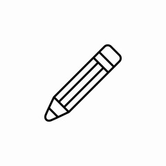 pencil with rubber icon sign vector