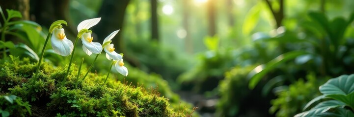 Ferns And Moss Envelop Delicate