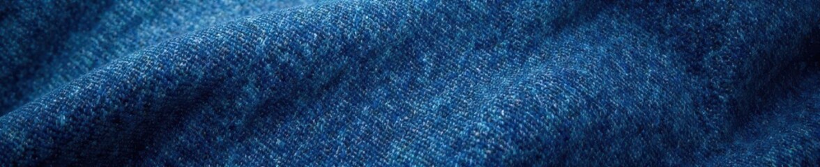 Close-up texture of classic blue denim fabric, vintage, fashion