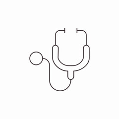 medical stethoscope tool icon sign vector