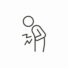 body pain icon sign vector