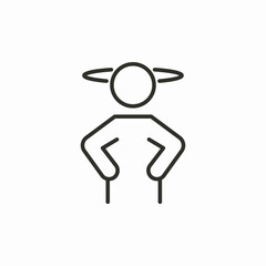 dizzy person icon sign vector