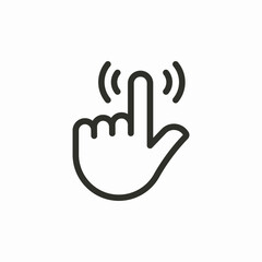 double tap vector icon sign vector