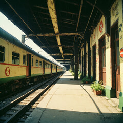 train station in the city