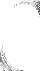 Obraz premium Featuring flat silver ribbons swirling in corners, sparkling stars and dots on transparent backdrop