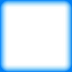 Obraz premium Showing blank grey square tile glowing with vivid blue gradient halo over transparent background
