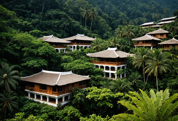 Obraz premium japanese garden in the garden