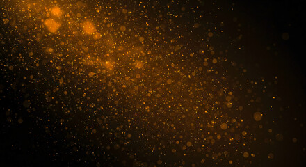 Fototapeta premium Golden Dust Particles Abstract Background Texture