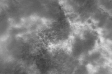 Abstract black and white of storm clouds