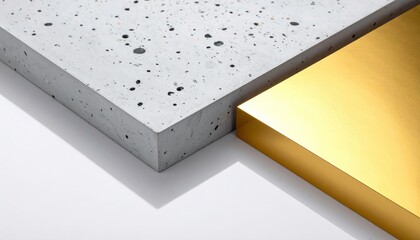 Textured Gray And Gold Abstract Composition
