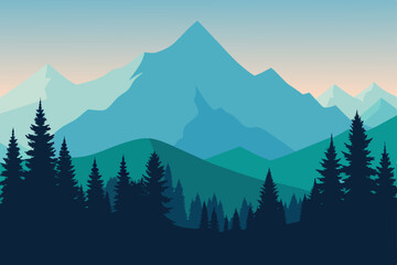 winter mountain landscape