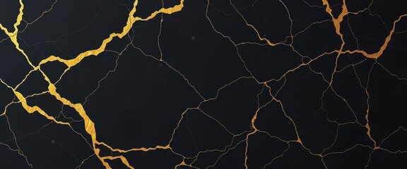 Subtle black marble texture with gold veining, creating an opulent, abstract backdrop, decorative, sophisticated background
