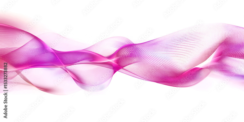 Poster abstract purple wave on a transparent background. neon translucent wave. transfusion of light. abstr