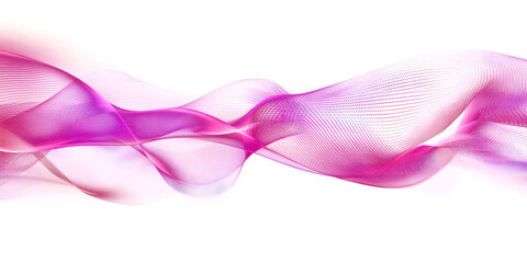 abstract purple wave on a transparent background. neon translucent wave. transfusion of light. abstract background. design element