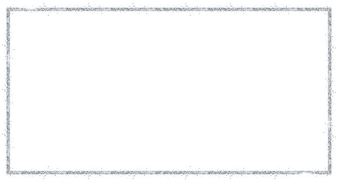 Frost-like crystalline frame is forming irregular icy border in flat design, transparent background