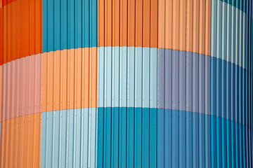 mosaic pattern in modern industrial style in blue,orange, red symbolizing industry and feeling for construction