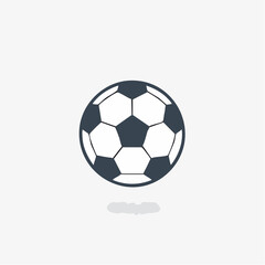 Obraz premium Simple Soccer Ball Icon Clean, Minimalist Design for Websites and Apps
