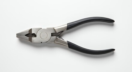 Metal pliers isolated on white background